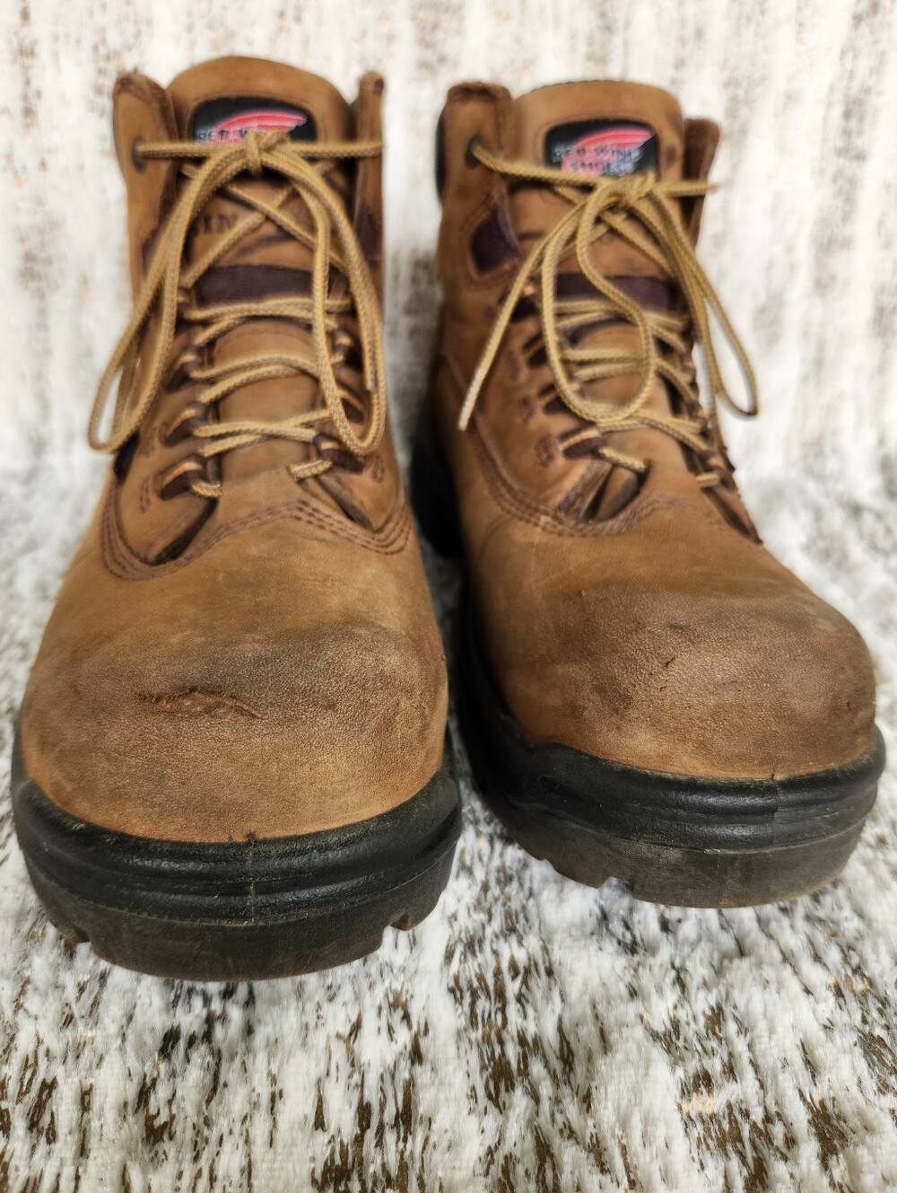 Red Wing "King Toe" 5" Safety Toe Work Boot Brown Leather | Women's Size 9 - Picture 5 of 16